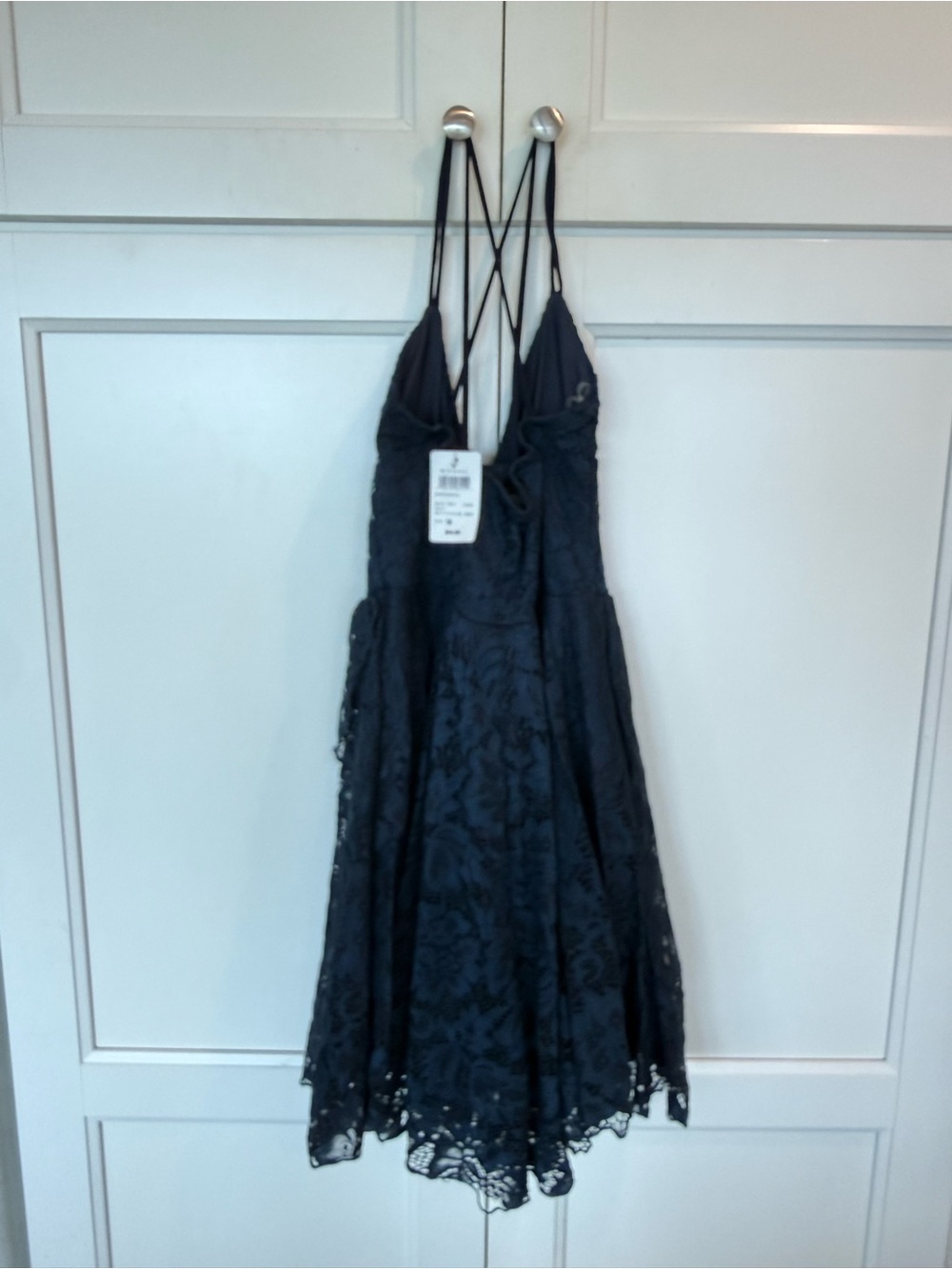 Windsor Blue Lace Prom Dress
